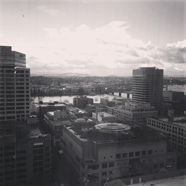 The Nines lounge view on downtown Portland, OR